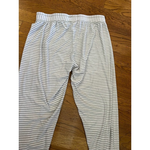 Marilyn Monroe Gray Striped Knit Jogger Pajama Pants Striped Size M PJ - Picture 7 of 7